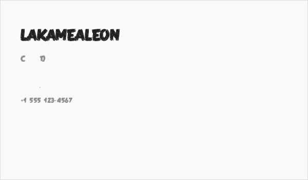 LAKAMEALEON Business Card