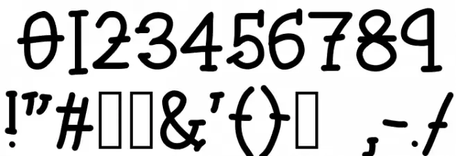 LAKESIDE Font OTHER CHARS