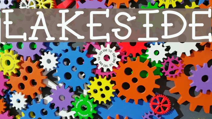 LAKESIDE Font examples