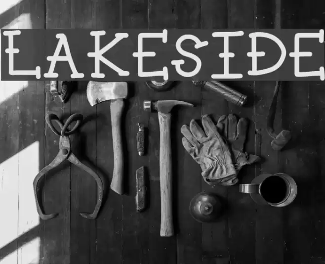 LAKESIDE Font examples