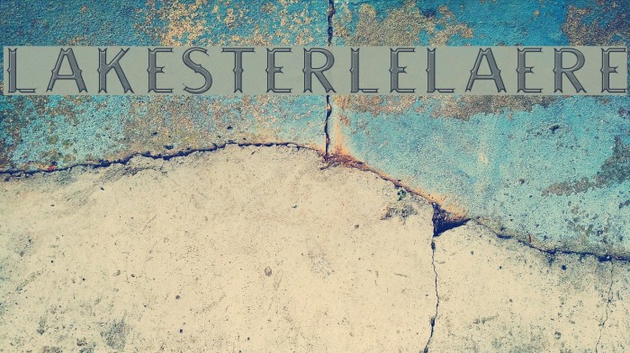 LAKESTERINLINELAYER3DEMO Font examples
