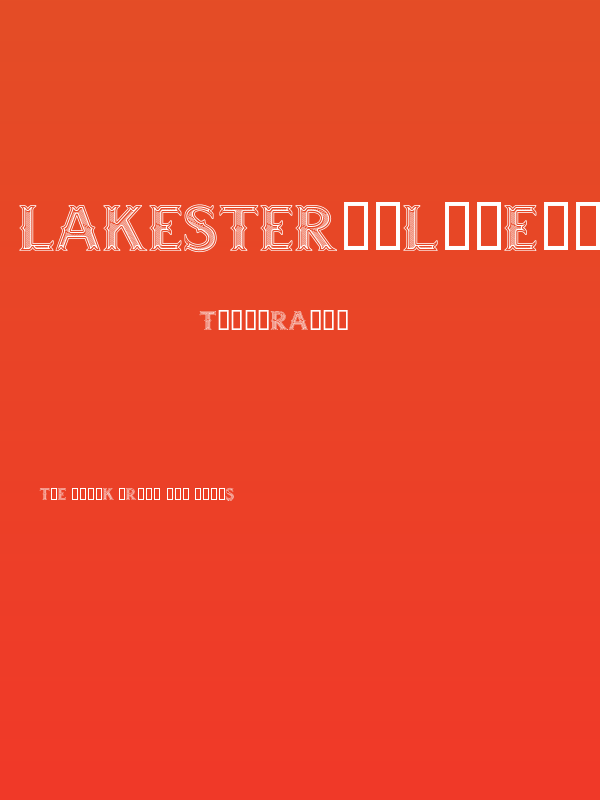 LAKESTERINLINEOPTION2LAYER3DEMO Poster