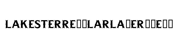 LAKESTERREGULARLAYER1DEMO  Frei Schriftart Herunterladen