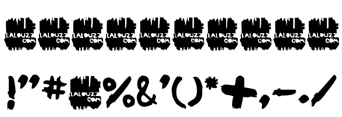 LALOUZZ Font OTHER CHARS