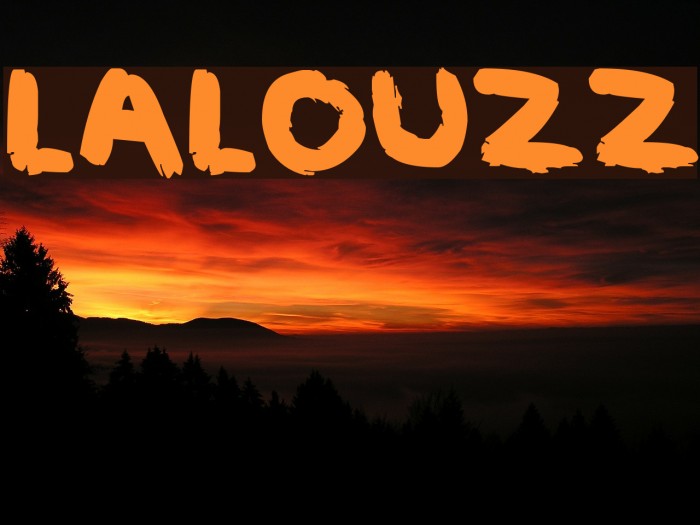 LALOUZZ Font examples