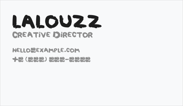 LALOUZZ Business Card