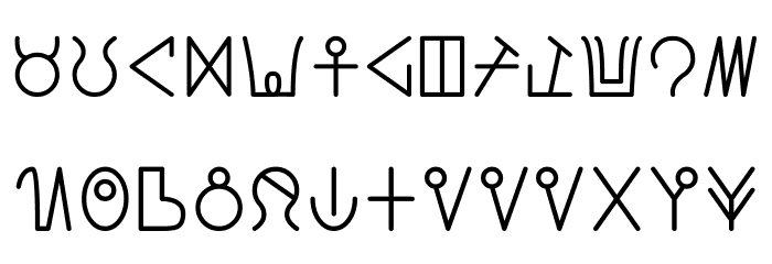LALProto Font LOWERCASE