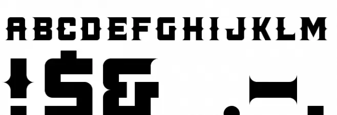 LAND+MINE Regular Font OTHER CHARS