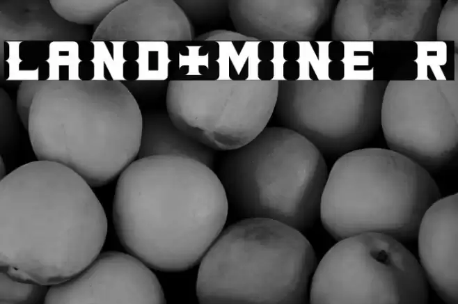LAND+MINE Regular Font examples