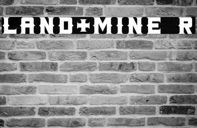 LAND+MINE Regular Font examples