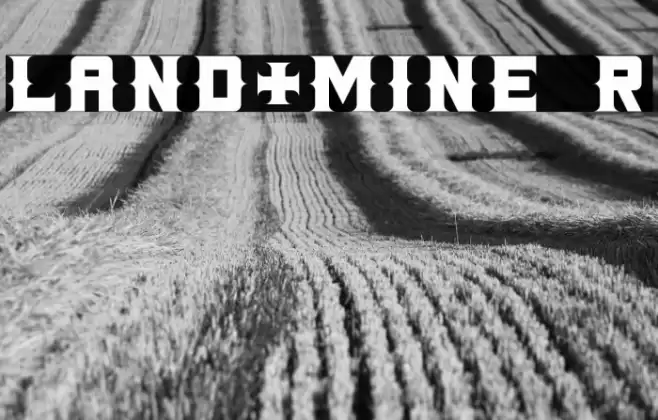 LAND+MINE Regular Font examples