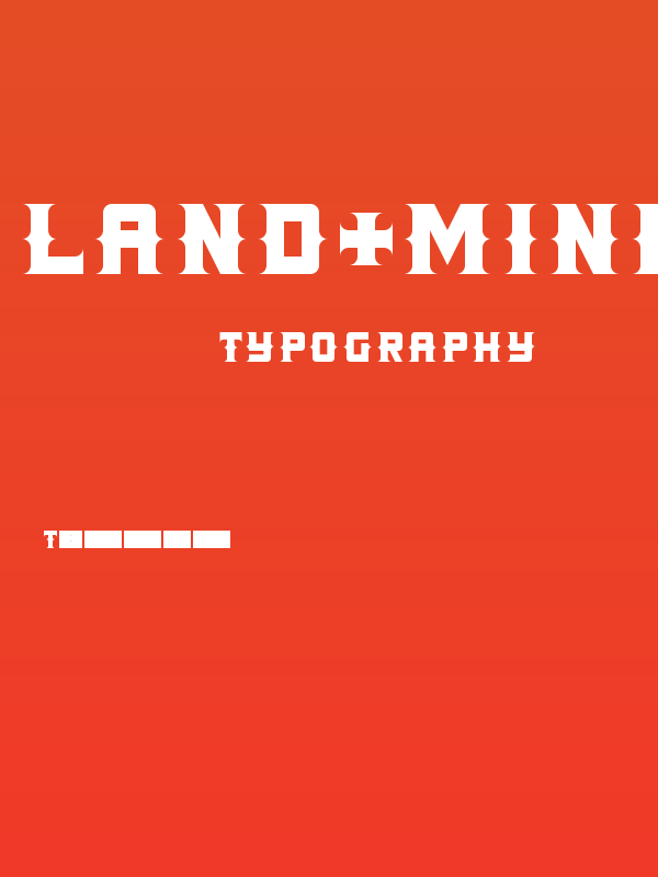 LAND+MINE Regular Poster