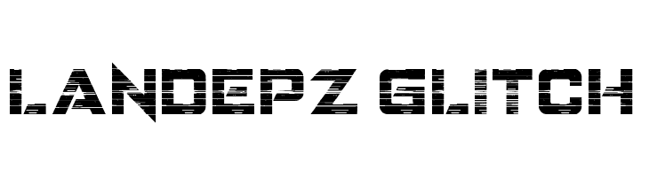 LANDEPZ GLITCH  Fuentes Gratis Descargar