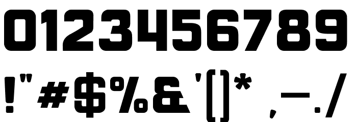 LANDEPZ GLITCH Font OTHER CHARS