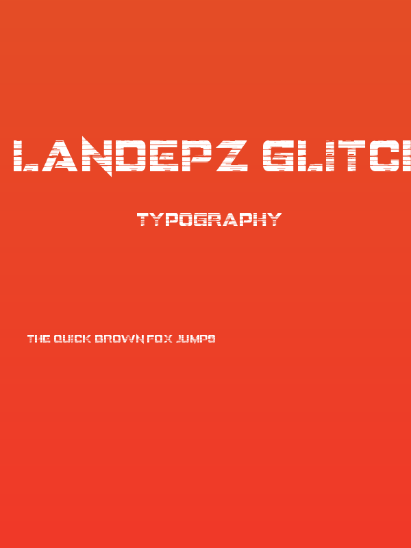 LANDEPZ GLITCH Poster