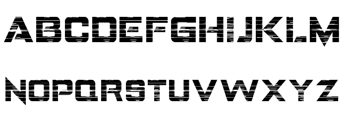 LANDEPZ GLITCH Font LOWERCASE