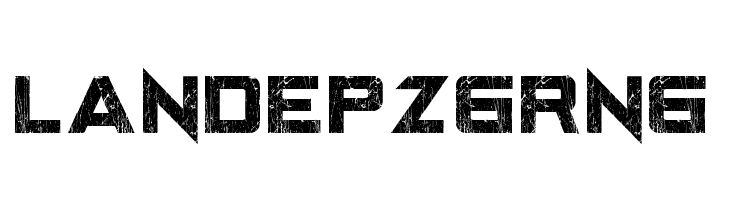 LANDEPZ GRNG  フリーフォントのダウンロード