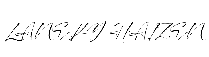 LANEKY HAIZEN  font caratteri gratis