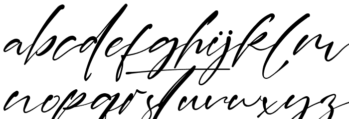 LANEKY HAIZEN Font LOWERCASE