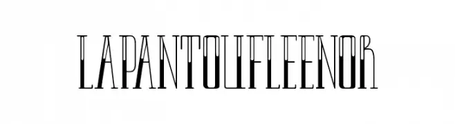 LAPANTOUFLEENOR  Frei Schriftart Herunterladen