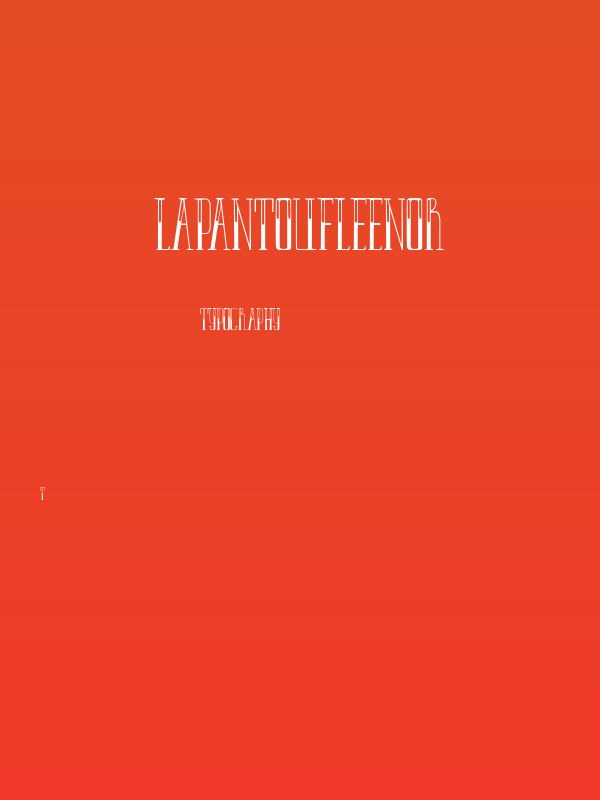 LAPANTOUFLEENOR Poster