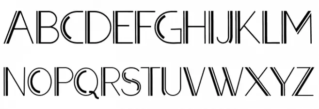 LAROSH Sithal Sans Serif Caratteri MAIUSCOLE