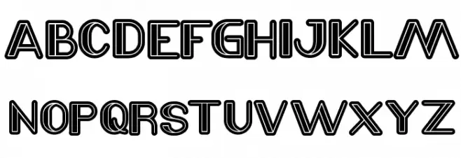 LASER GUN Schriftart Groß
