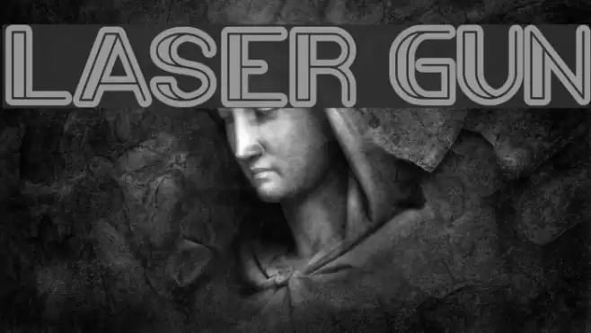 LASER GUN Font examples