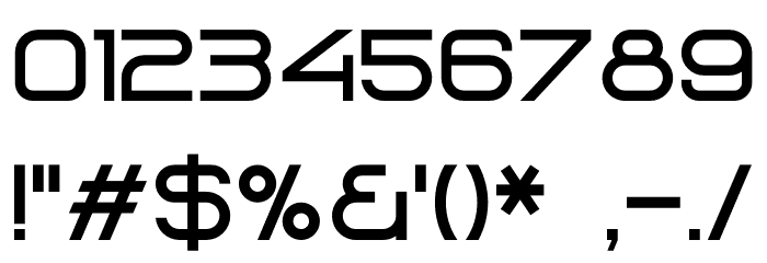 LASER Font OTHER CHARS