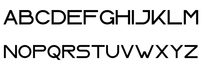 LASER Font LOWERCASE