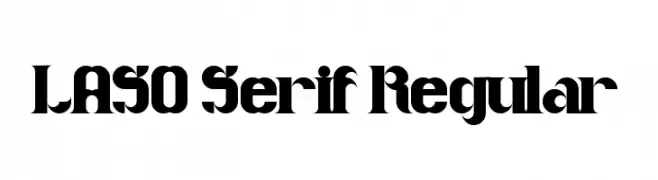 LASO Serif Regular  Frei Schriftart Herunterladen