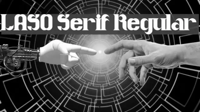 LASO Serif Regular Font examples