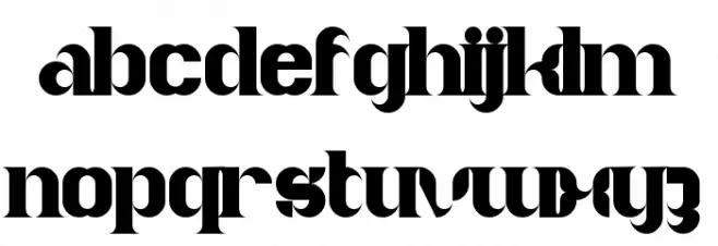 LASO Serif Regular फ़ॉन्ट लोअरकेस