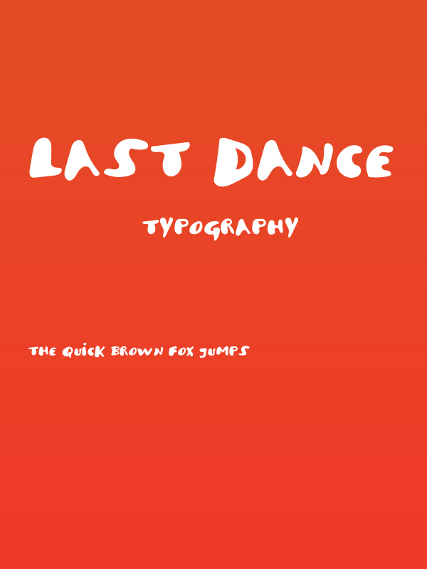 LAST DANCE Poster