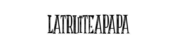 LATRUITEAPAPA  font caratteri gratis