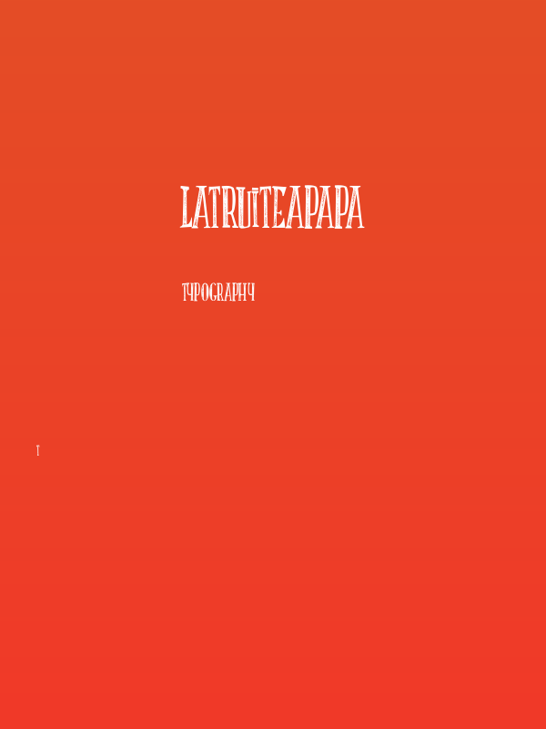 LATRUITEAPAPA Poster