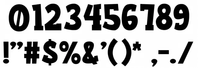 LAUGHTER フォント その他の文字