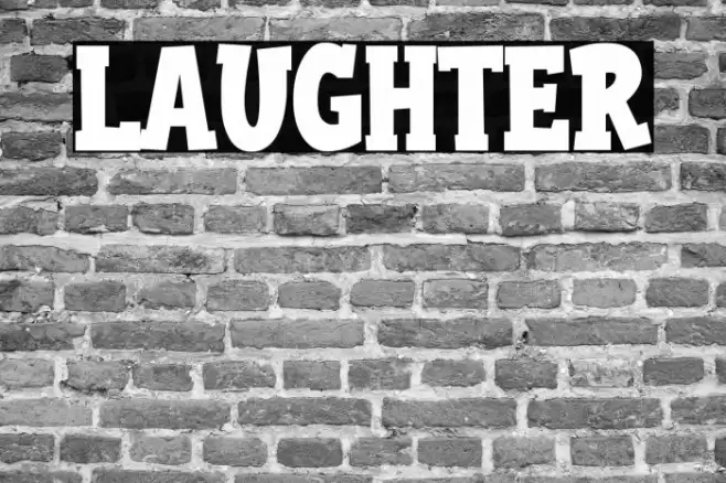 LAUGHTER フォント examples