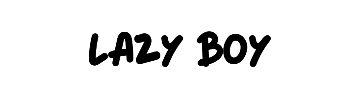 LAZY BOY  font caratteri gratis
