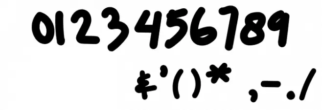 LAZY BOY Font OTHER CHARS