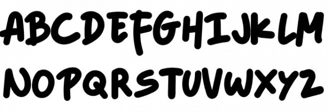 LAZY BOY Font UPPERCASE