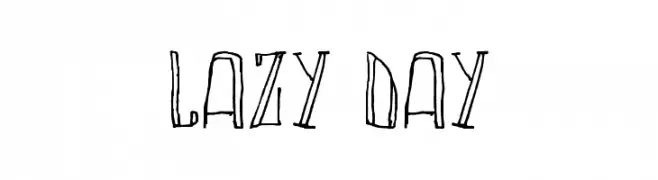 LAZY DAY  Descarca Fonturi Gratis