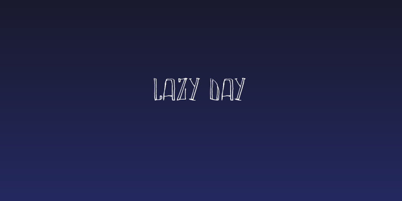 LAZY DAY Social Header