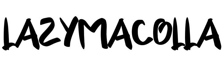 LAZY MACOLLA  Frei Schriftart Herunterladen