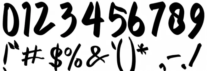 LAZY MACOLLA Font OTHER CHARS