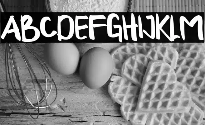 LAZY MACOLLA Font examples