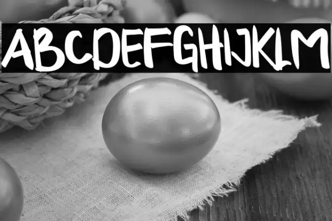 LAZY MACOLLA Font examples