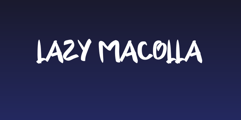 LAZY MACOLLA Social Header