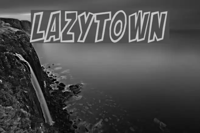 LAZYTOWN Font examples