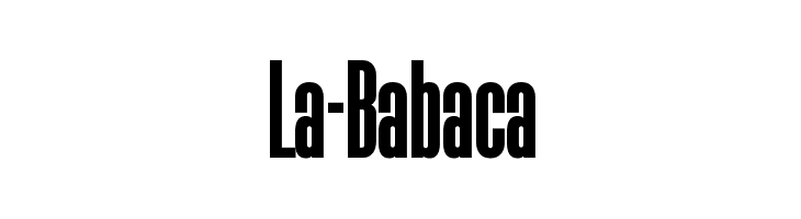 La-Babaca फ़ॉन्ट